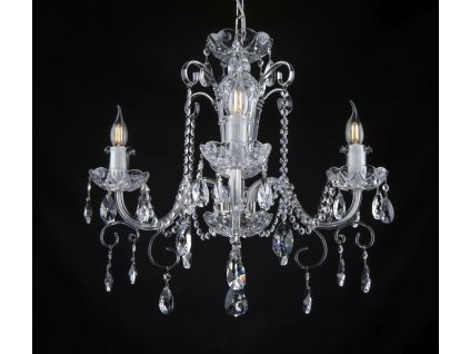 Crystal chandelier basic Lepus 3. silver